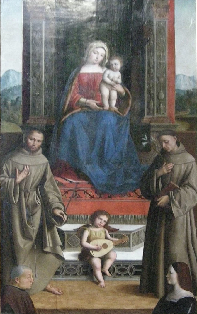 La Vergine col Bambino e due santi e due donatori - Museo Condé, Chantilly